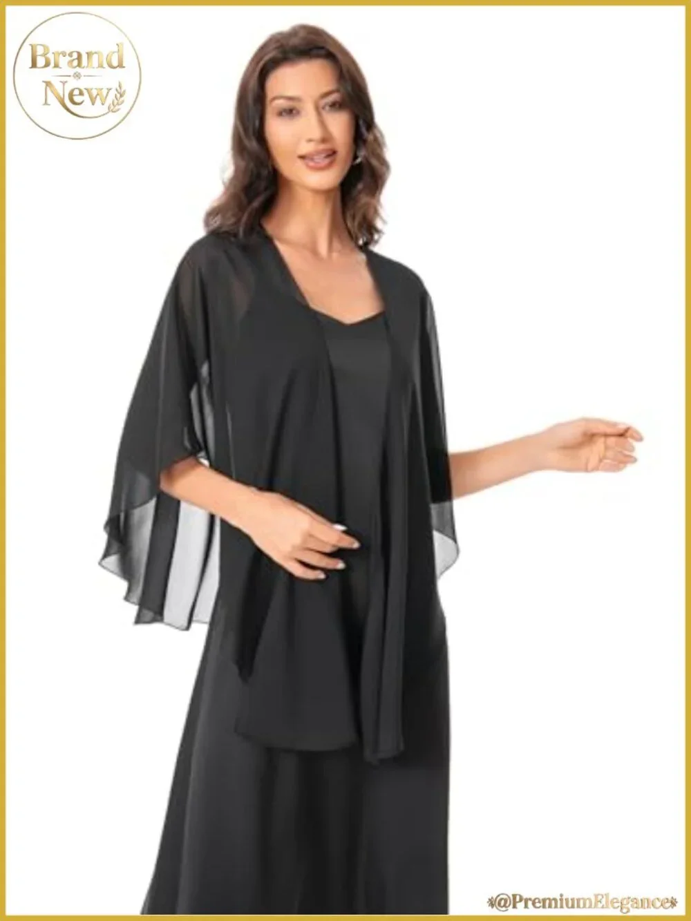Sheer Chiffon Shawl Wrap Evening Dress Soft Scarf Sleeveless Cover Up